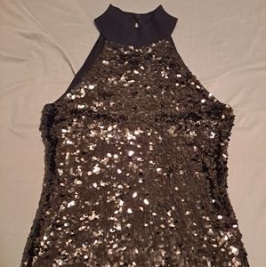 INC International Concepts sequin mock neck top